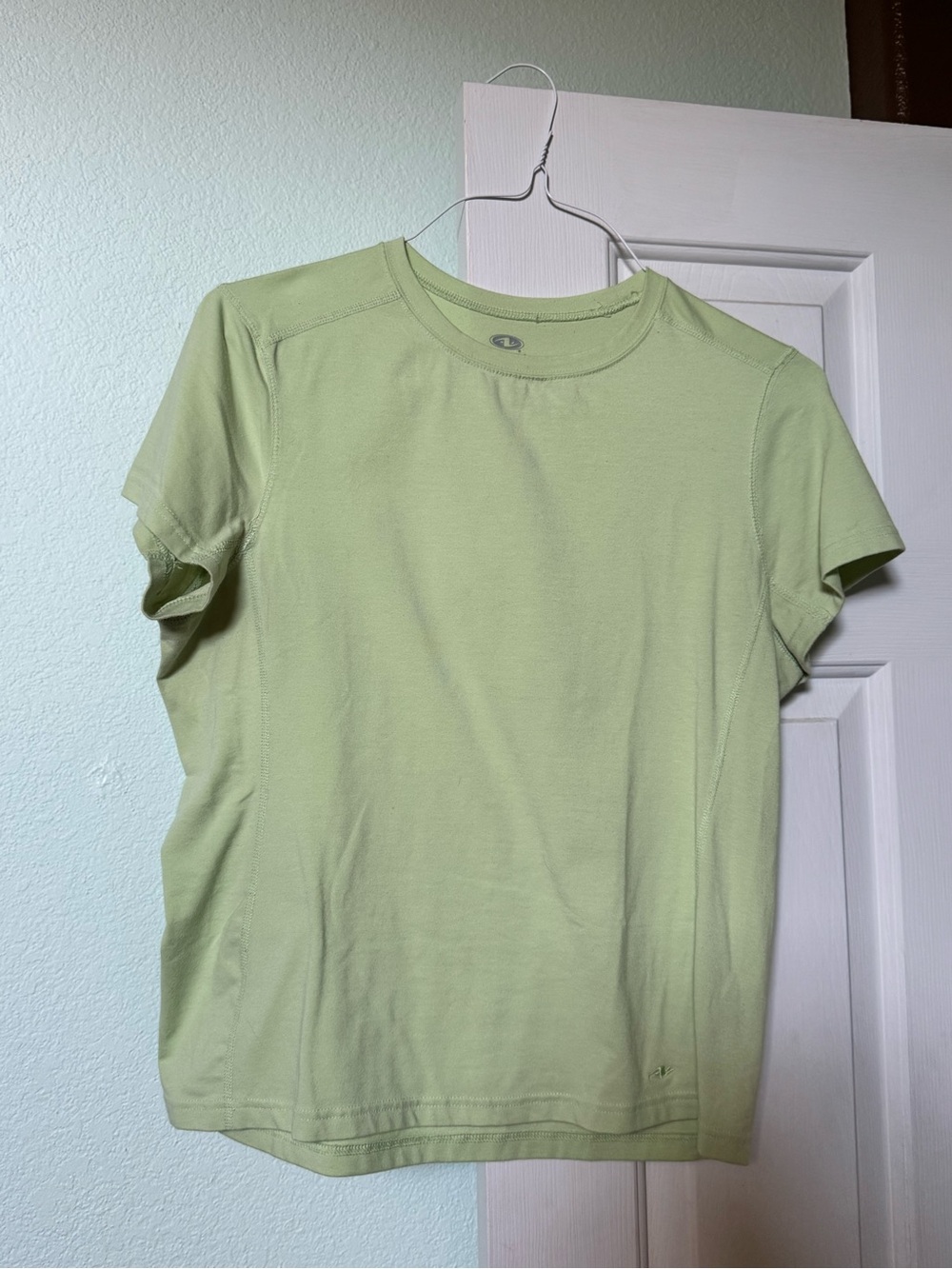 Athletic Works Light Green Crew Neck Short Sleeve Tee